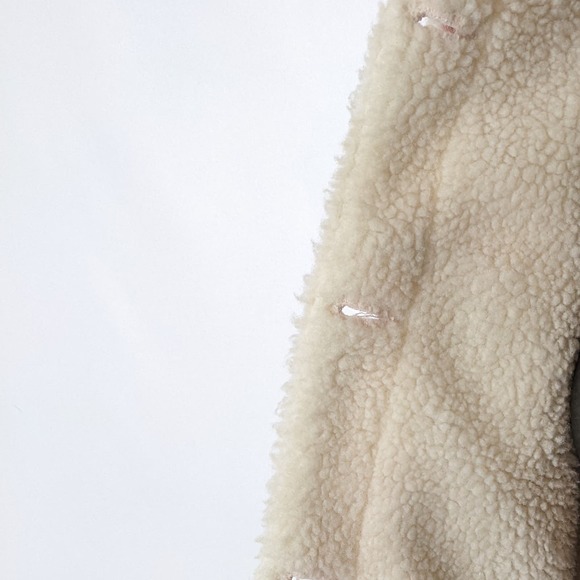 Harper Heritage Soft Pink and Cream Fleece Lined Bomber Jacket Size M - Picture 5 of 7